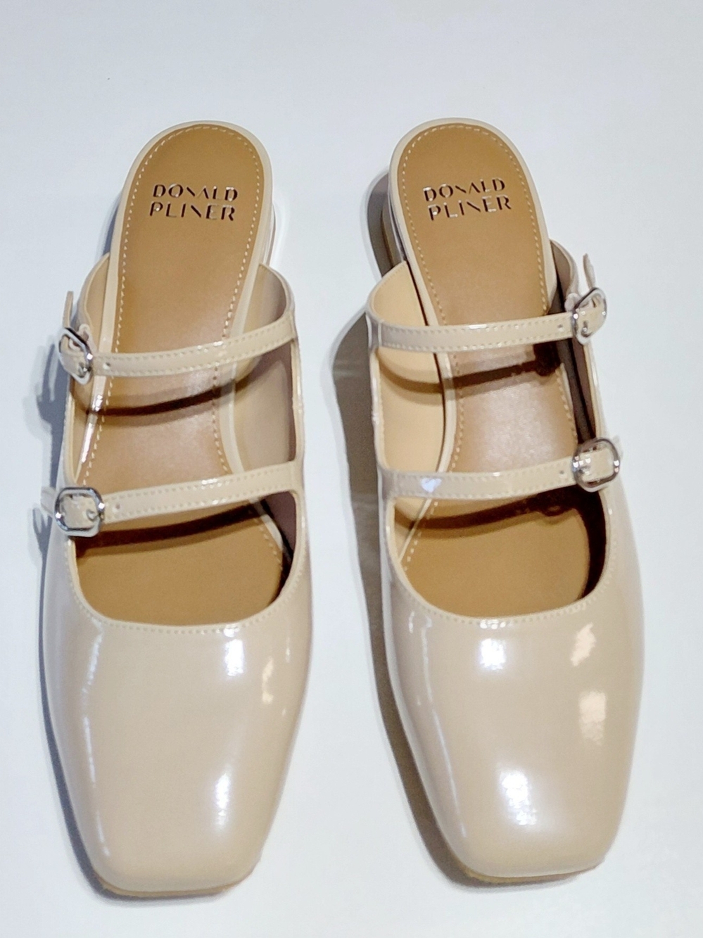 DONALD J. PLINER Women's Nude Triaci Mary Jane Mule Size 8.5M